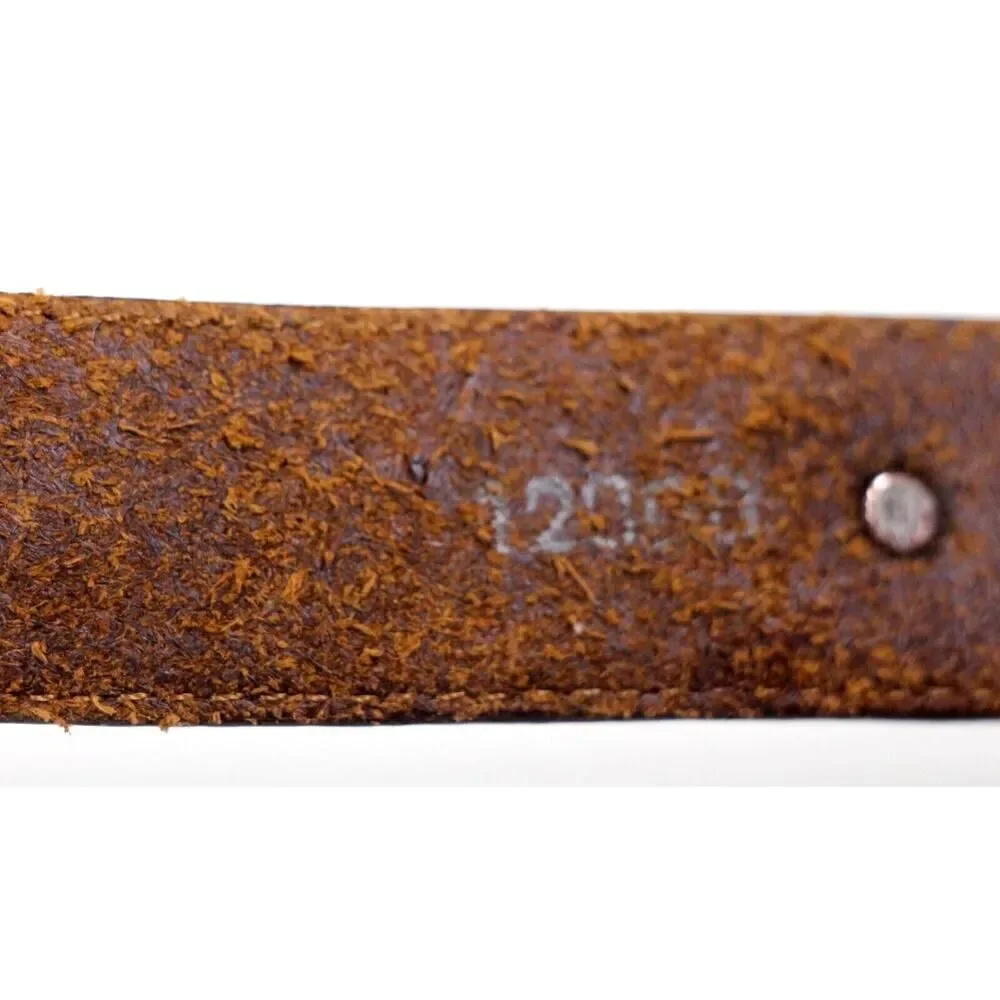 BRIGHTON BROWN BLACK GENUINE LEATHER 1 1/8